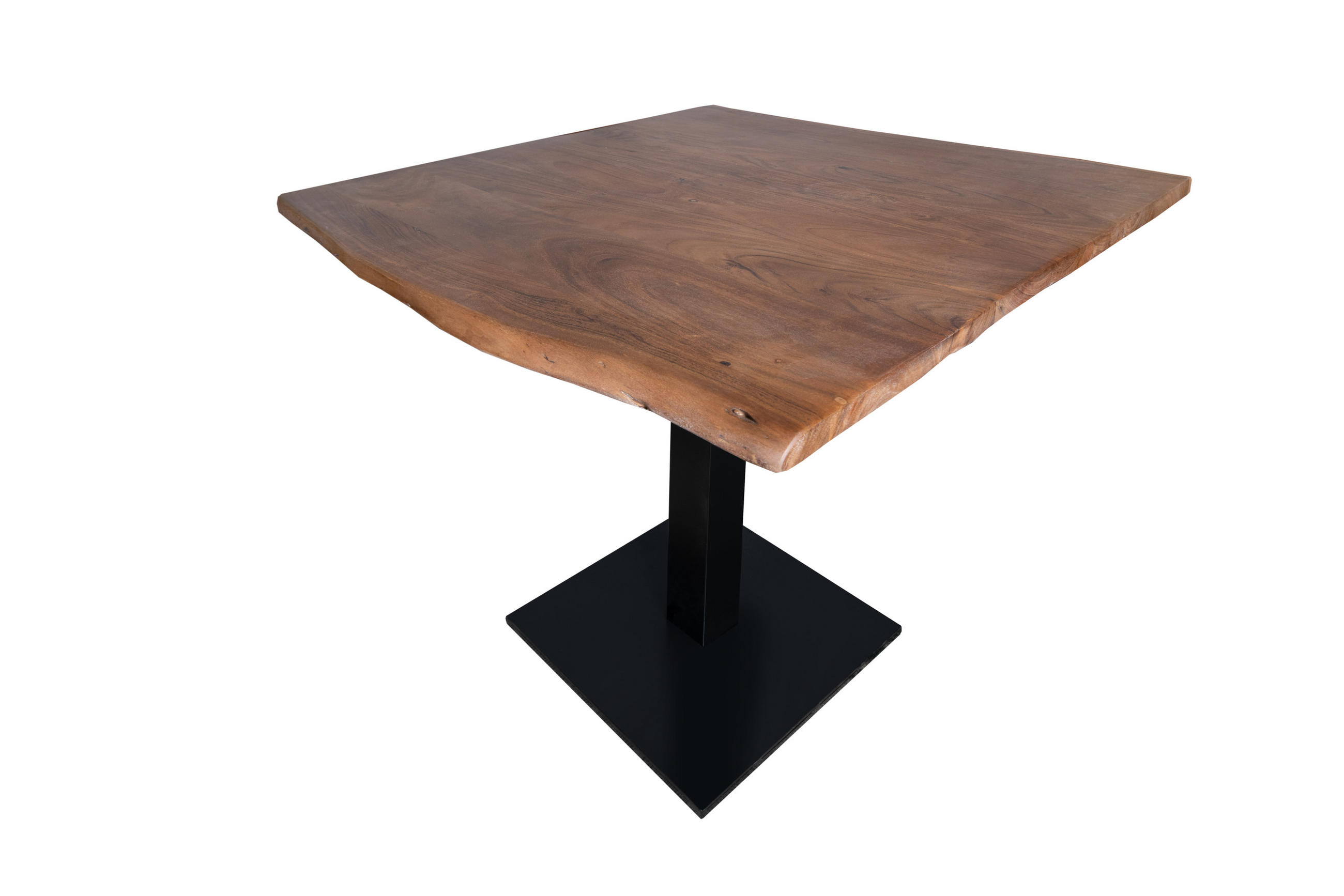 BISTROTISCH IRIS - Schwarz/Braun, Holz/Metall (80/80/75cm) - SAM