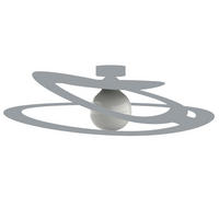 DECKENLEUCHTE - Grau, Metall (51/60/7.5cm) - Lumicom