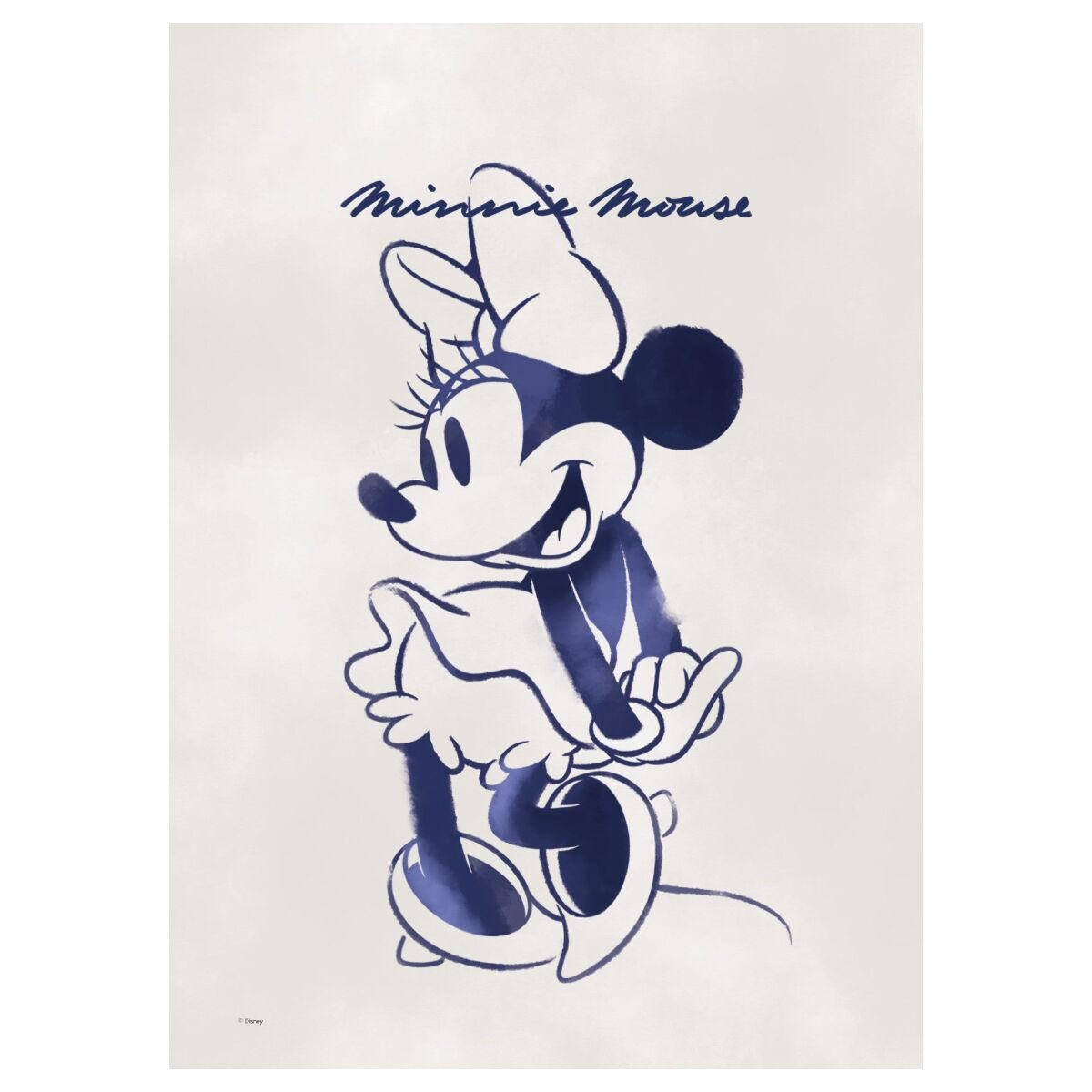 POSTER Disney - Minnie Mouse Blue - Blau, Papier (70/100/0.1cm) - Poster&Frame