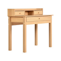 SCHREIBTISCH helles Holz - Hellbraun, Holz/Holzwerkstoff (100/50/91cm) - Urban Meuble