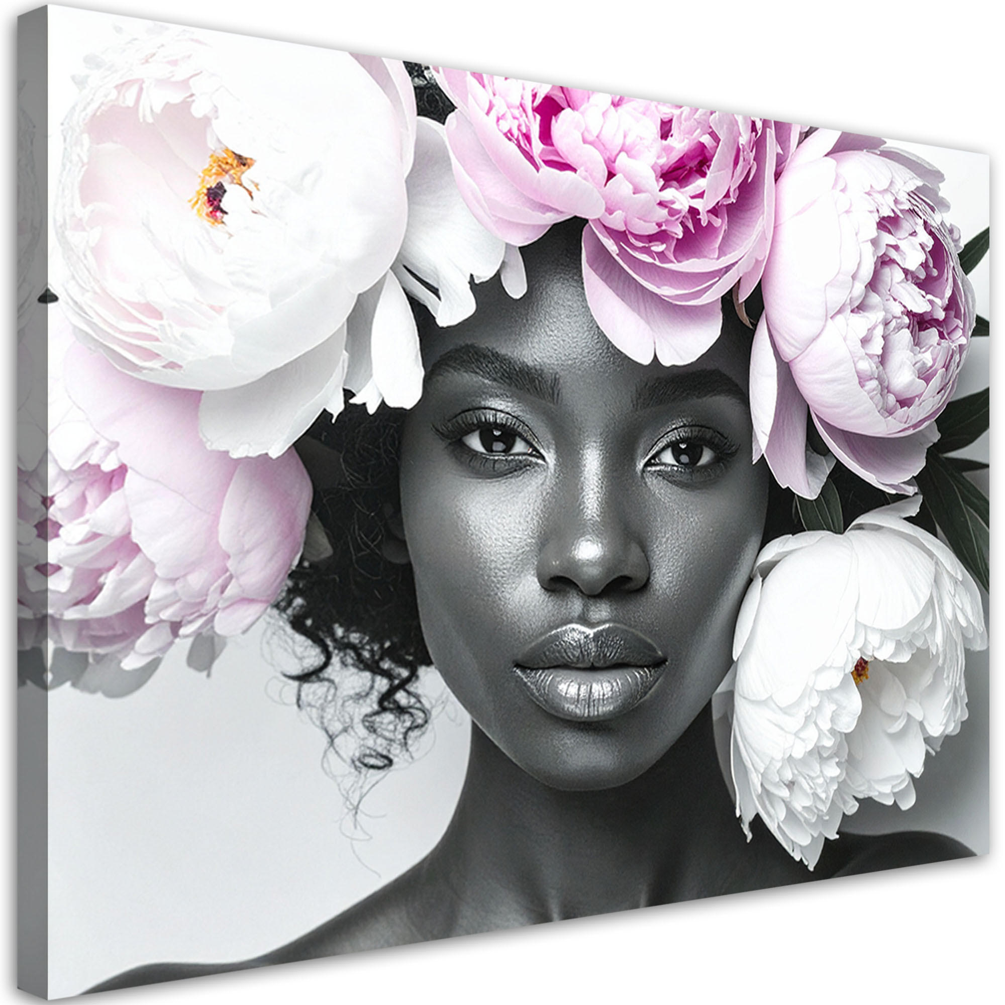 Feeby Leinwandbild Grau 120x80 cm