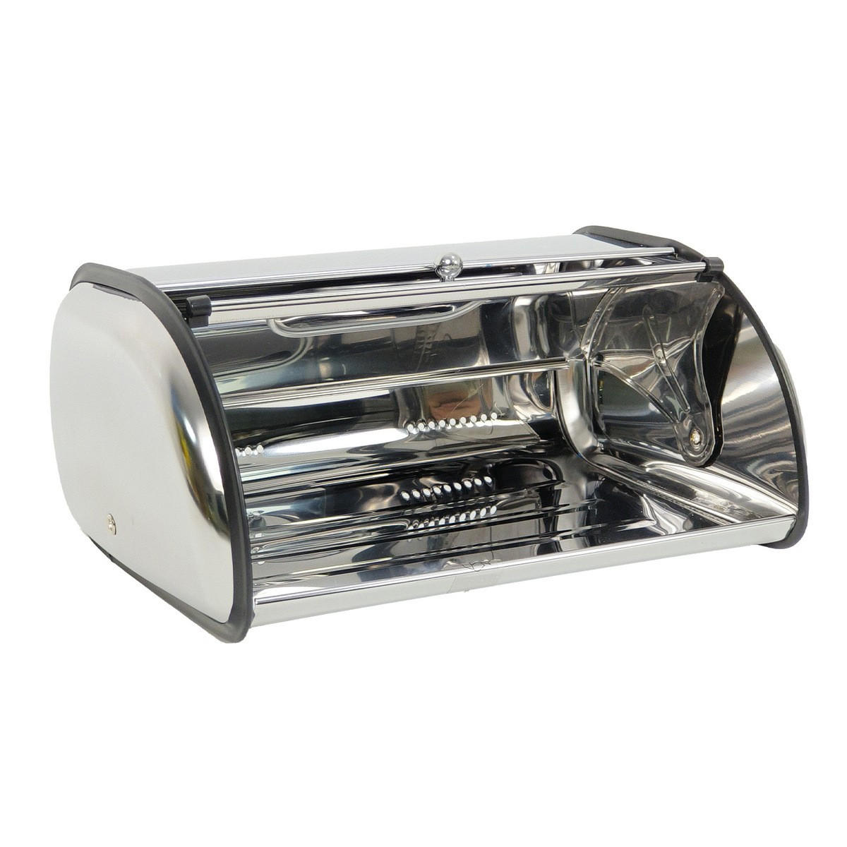 BROTKASTEN 33/23.5/15 cm Weiß - Silberfarben, Metall (23.5/15/33cm) - Authentics