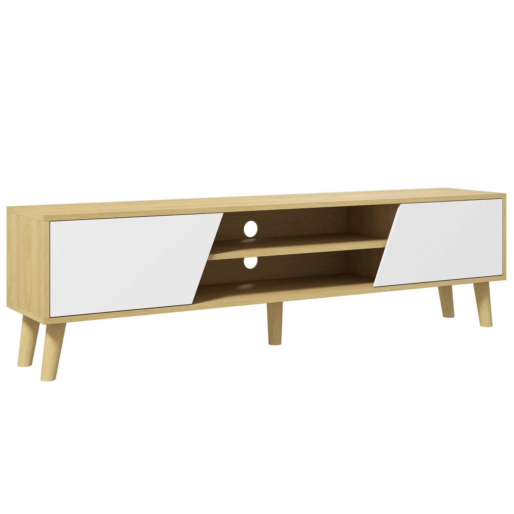 TV-MÖBEL Braun 1 Stück - Braun, Holzwerkstoff (150/42/30cm) - GiPP
