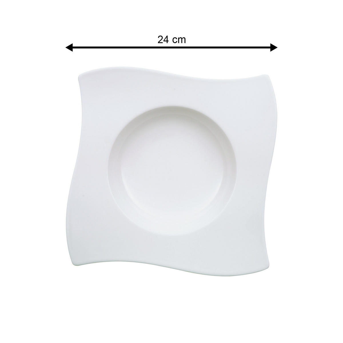 TAFELSERVICE NewWave weiß 12er Set - Weiß, Keramik (1/1/1cm) - Villeroy & Boch