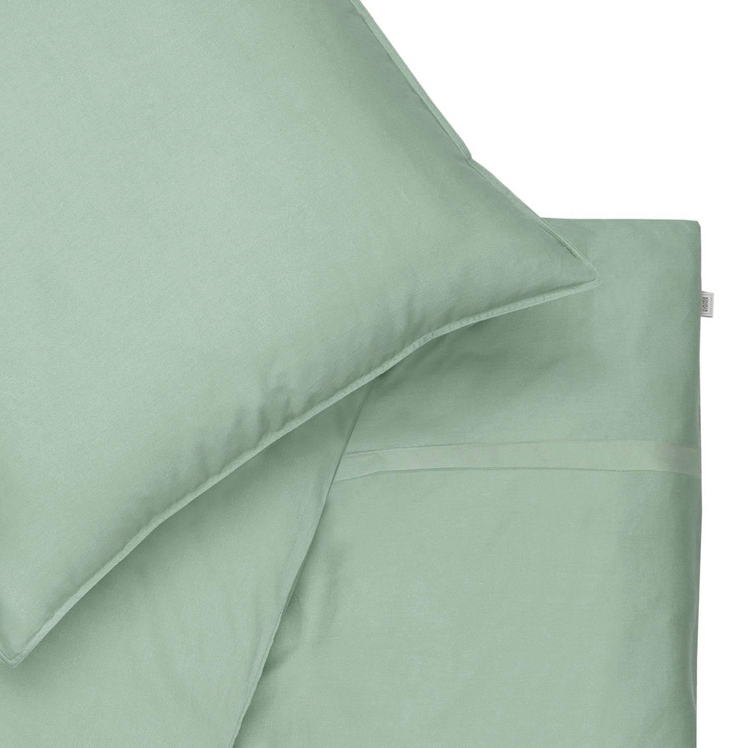 WENDEBETTWÄSCHE SW-PURE Satin 200/200 cm  - Salbeigrün/Pastellgrün, Basics, Textil (200/200cm) - Schöner Wohnen