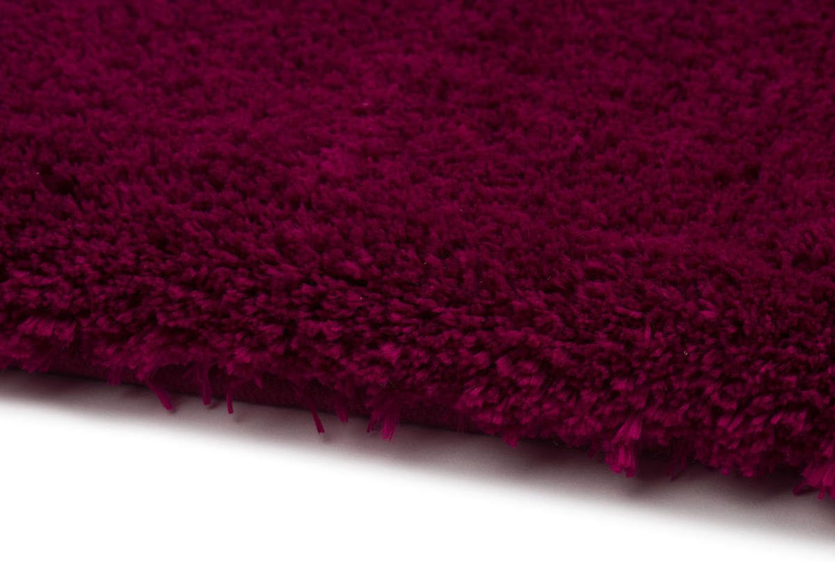 BADTEPPICH Deluxe CYCLAM 70X120CM - Dunkelrot, Textil (120/70cm)