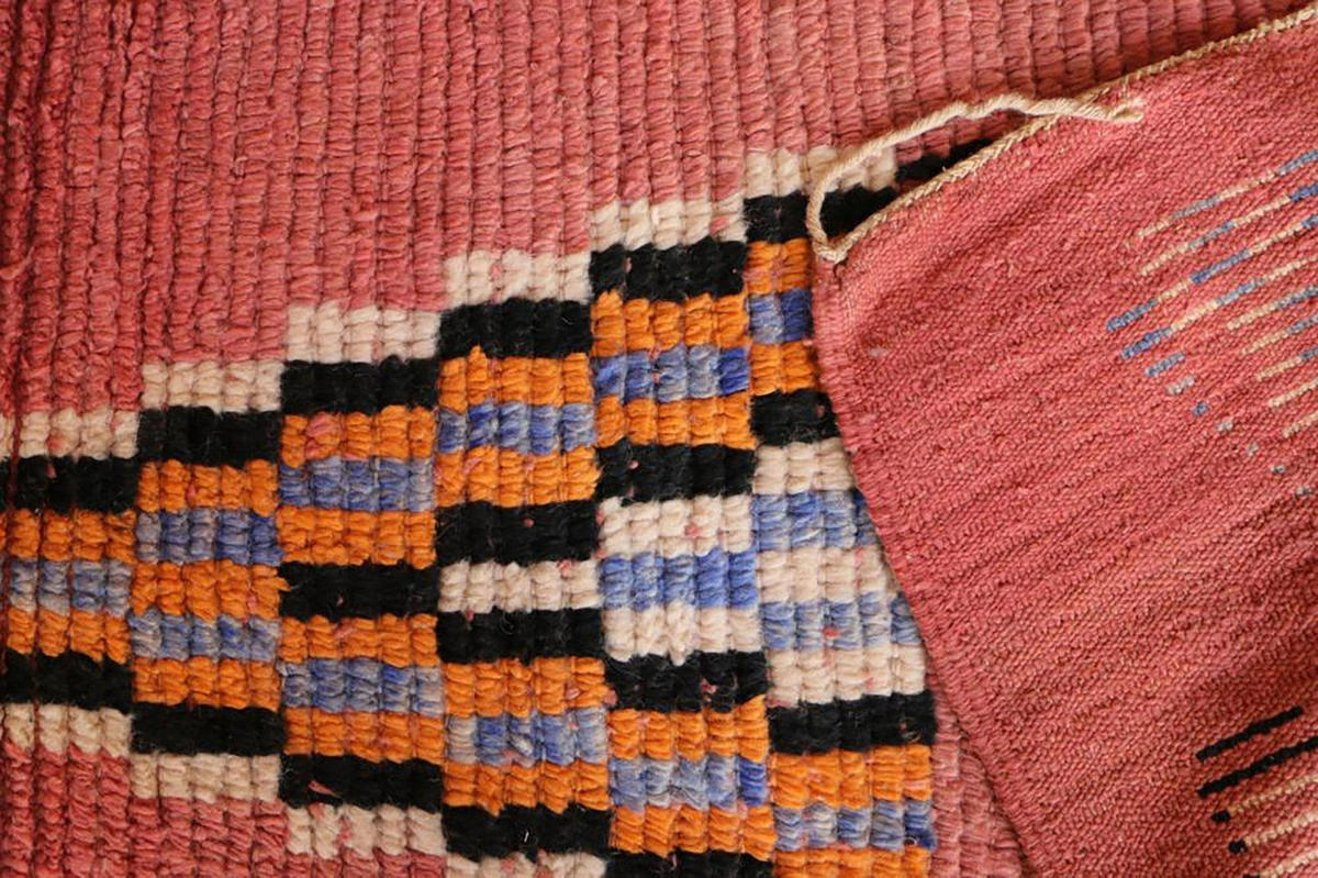 BERBERTEPPICH Teppichläufer marokkanisch aus reiner Wolle 200x 300 cm - Pink, Naturmaterialien (200/300cm) - AFK Living