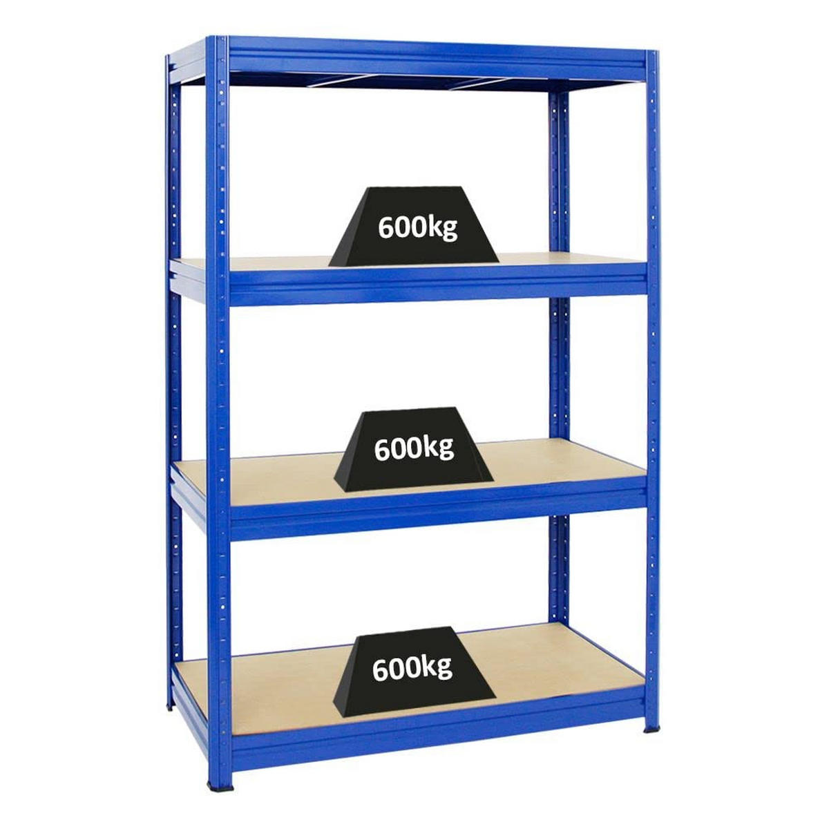 SCHWERLASTREGAL Dino 2er-Set mit 2x 180x120x60 cm Fachlast 600 kg Blau - Blau, Metall (240/180/60cm) - PROREGAL