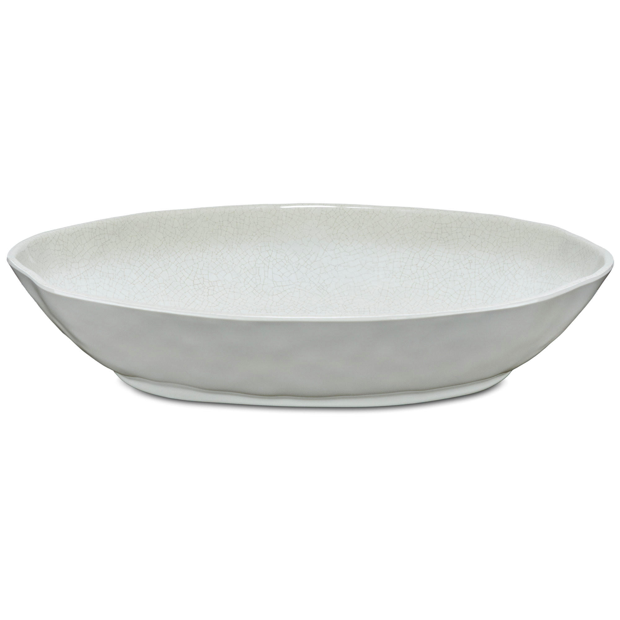 SERVIERSCHALE oval 33 x 23,5 x 7 cm Atmosfera Taube - Currygelb, Kunststoff (21/2/21cm)