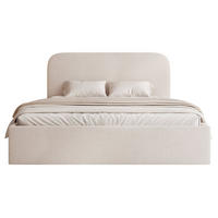 POLSTERBETT Sonvivo Hellbeige Chenille 160x200 cm - Ecru, Kunststoff/Textil (160/200cm) - Selsey