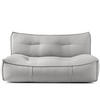 GARTENSOFA LOVIA Lounge, Dunkelgrau/Weiß - Dunkelgrau, Textil (177/82/106cm) - KONSIMO®