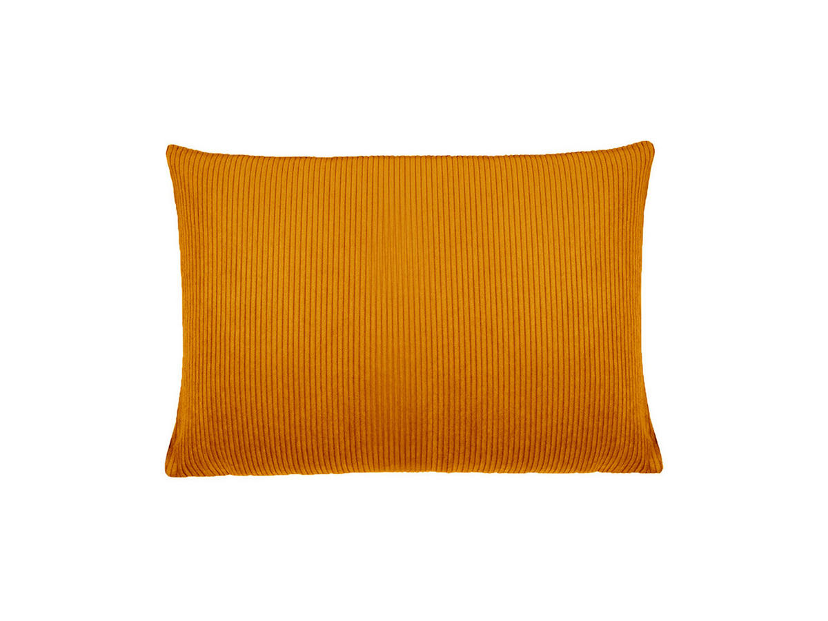 KISSENHÜLLE HYggelig No.1 kurkuma-gelb Cord-Samt 25/35 cm - Currygelb, Textil (25/35cm) - beties Heimtextil