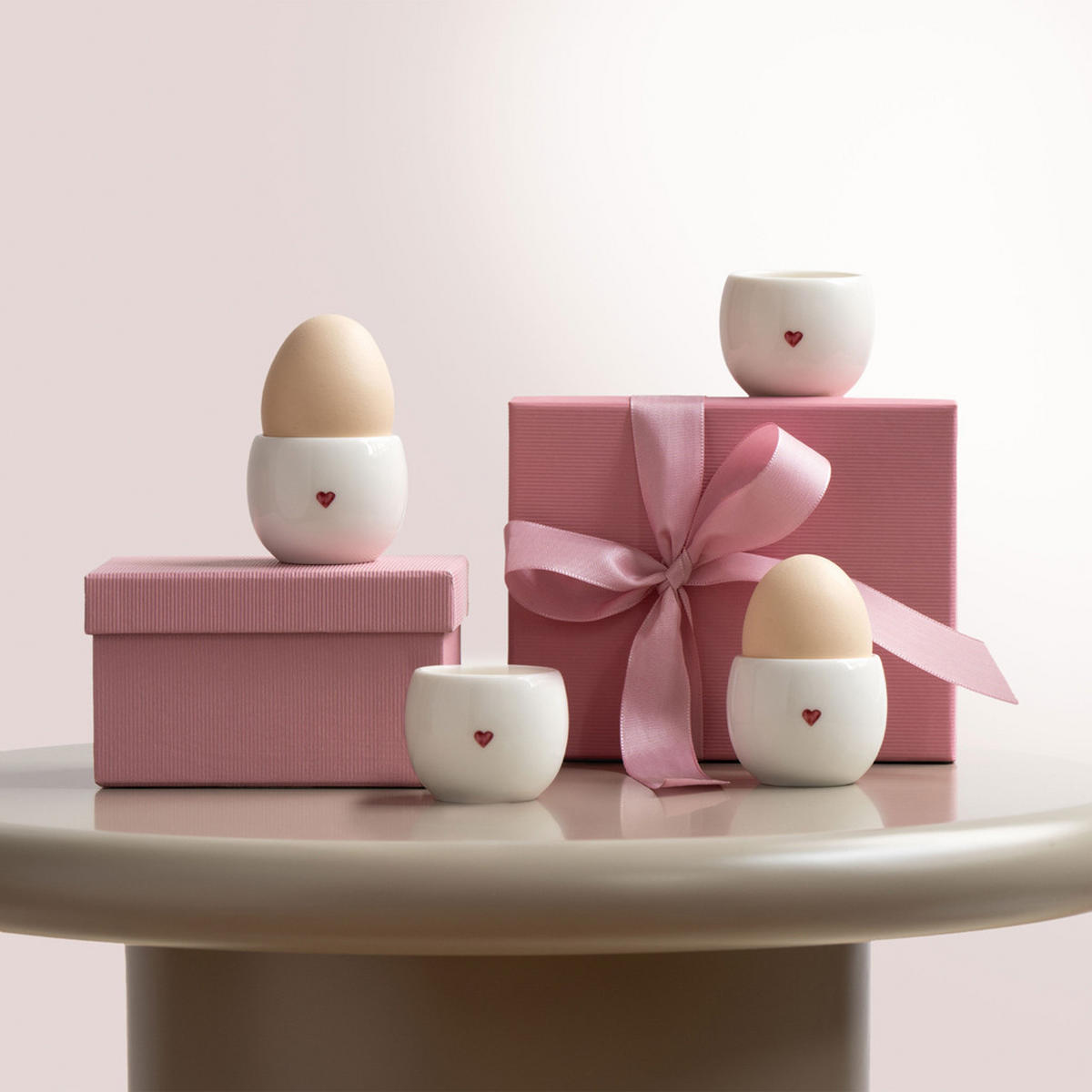 EIERBECHER With Love weiß ø 5,3 cm 6er Set - Weiß, Keramik (5.3/4.4/5.3cm) - like.Villeroy & Boch