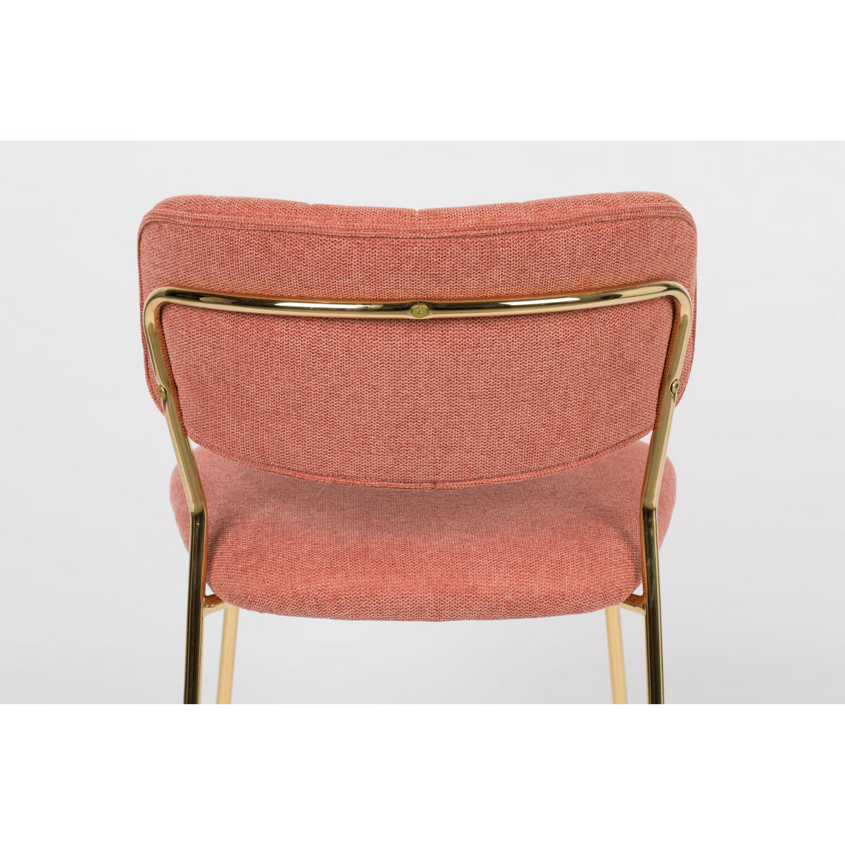 ESSZIMMERSTUHL Jolien Gold/ Rosa - 2 er Set - Pink, Textil (48/77/56cm) - Housecraft Living