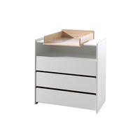 WICKELKOMMODE Karilynn 90x74x106 aus MDF+Holz in Weiß - Weiß, Holzwerkstoff (90/106/74cm) - 58aufmkessel