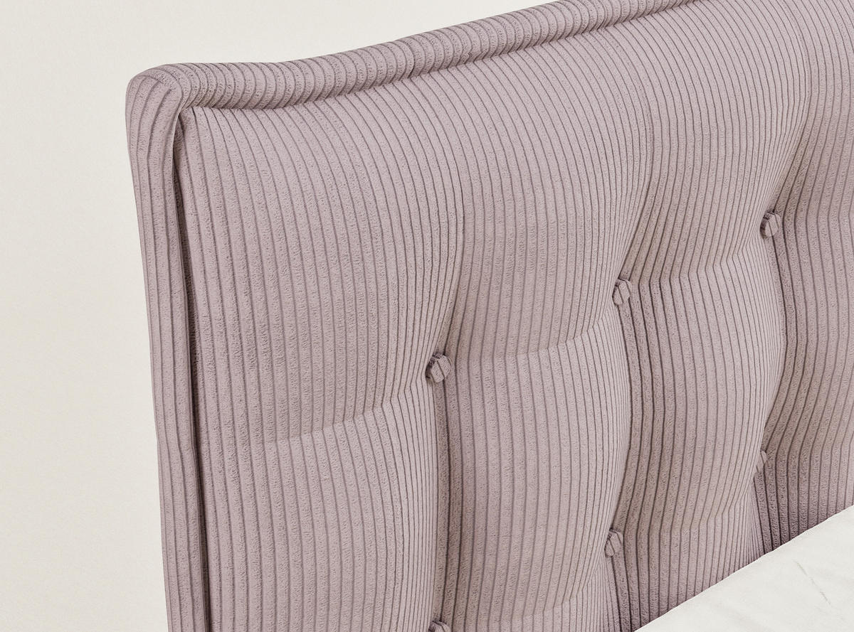 BOXSPRINGBETT Fatu 160/200 cm, in Lila, Bettkasten, Matratze, Topper - Lila/Schwarz, Holz/Holzwerkstoff (160/200cm) - Maison de Reve