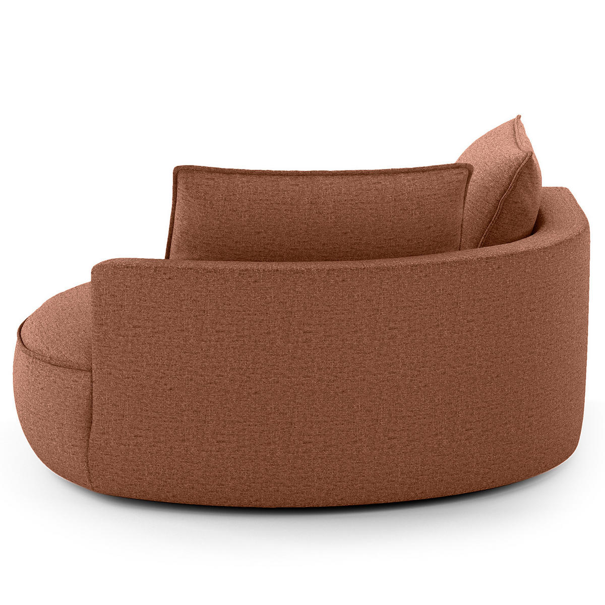 OTTOMANE - modular - Beige/Schwarz, Kunststoff/Textil (126/82/154cm) - home24