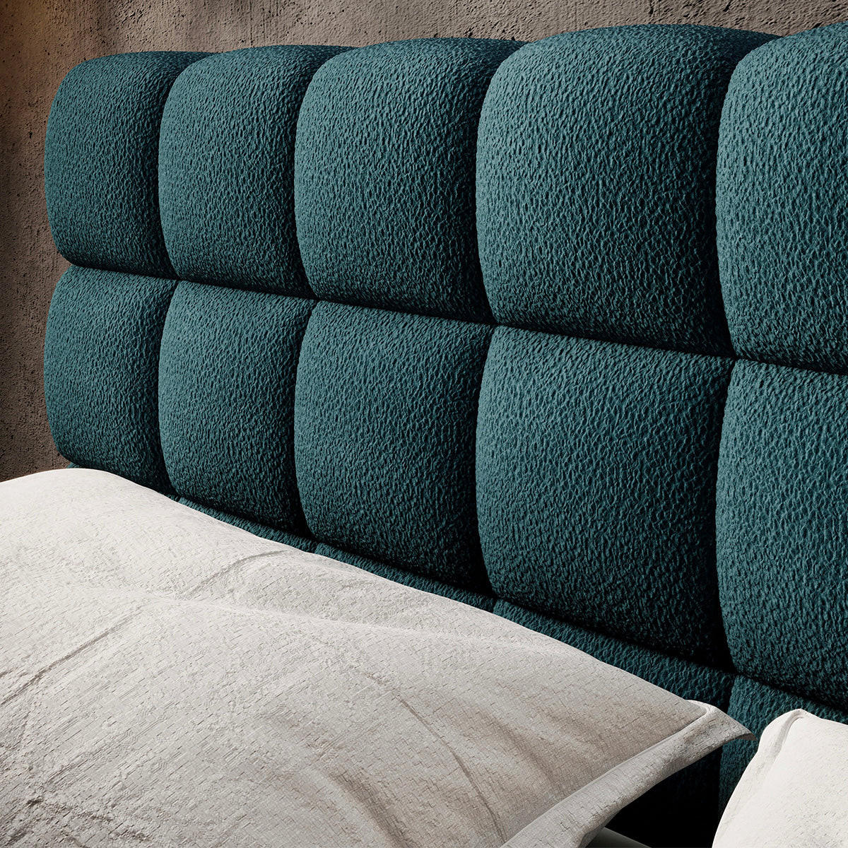BOXBETT 160/200 Ezio Blau - Blau, Holz (160/200cm) - Petits-meubles