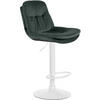 BARHOCKER Samt dunkelgrün - Dunkelgrün/Schwarz, Textil (46/94/54cm) - CLP