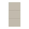 WAND-SCHUHSCHRANK Veldio mit 3 Klappen Greige 50 cm - Taupe, Holzwerkstoff (50/103/30cm) - Selsey