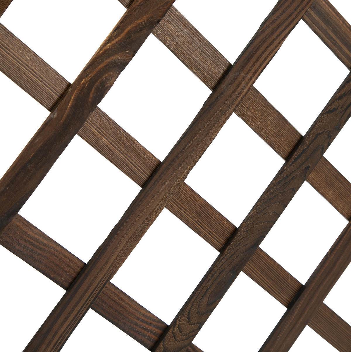 BLUMENKASTEN aus Massivholz 72,5x31,5x149,5 cm in Braun mit Rankgitter - Braun, Holz (31.5/149.5/72.5cm) - Modfu