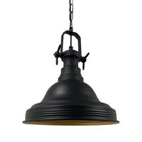 PENDELLEUCHTE Ulmete 30/30 - Schwarz, Metall (30/30/27cm) - Bamyum