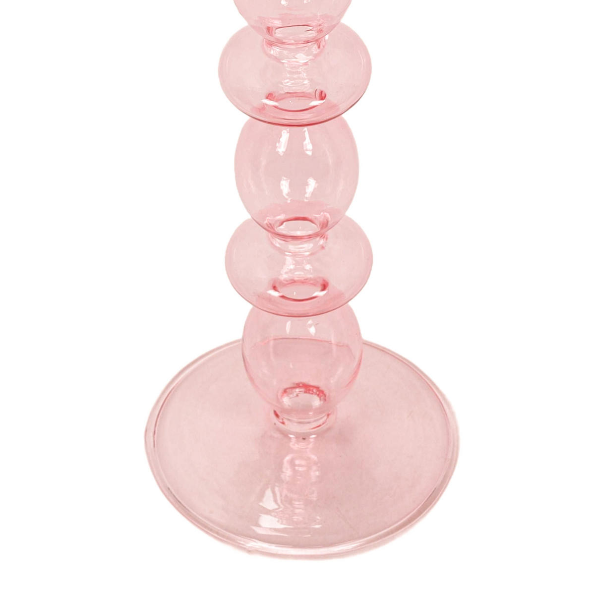 KERZENSTÄNDER für eine Stabkerze 9/9/25,7 cm - Rosa, Glas (9/25.7/9cm) - Atmosphera Createur d´interieur
