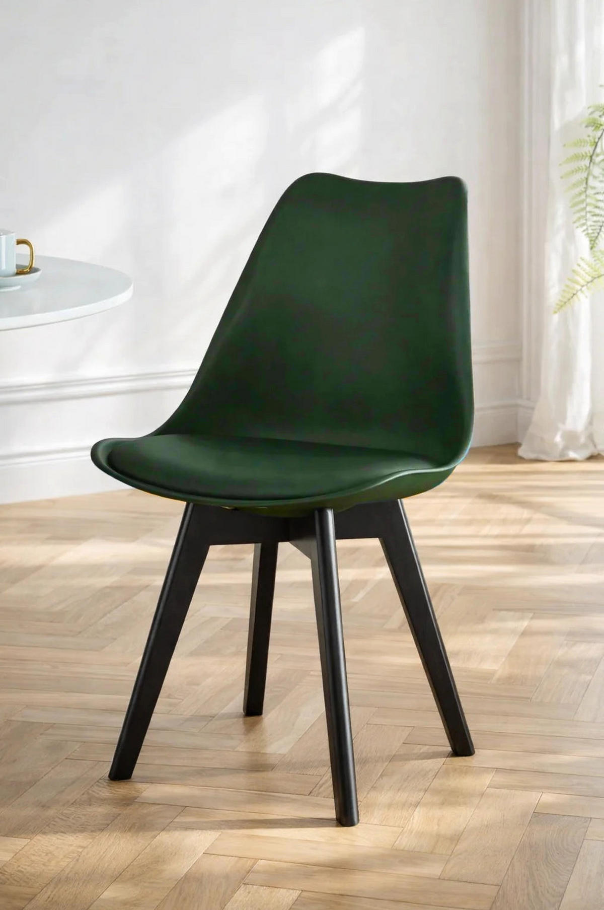 STUHL 4er-Set Polypropylen Grün - Grün, Kunststoff (49/84/53cm) - Nordlys