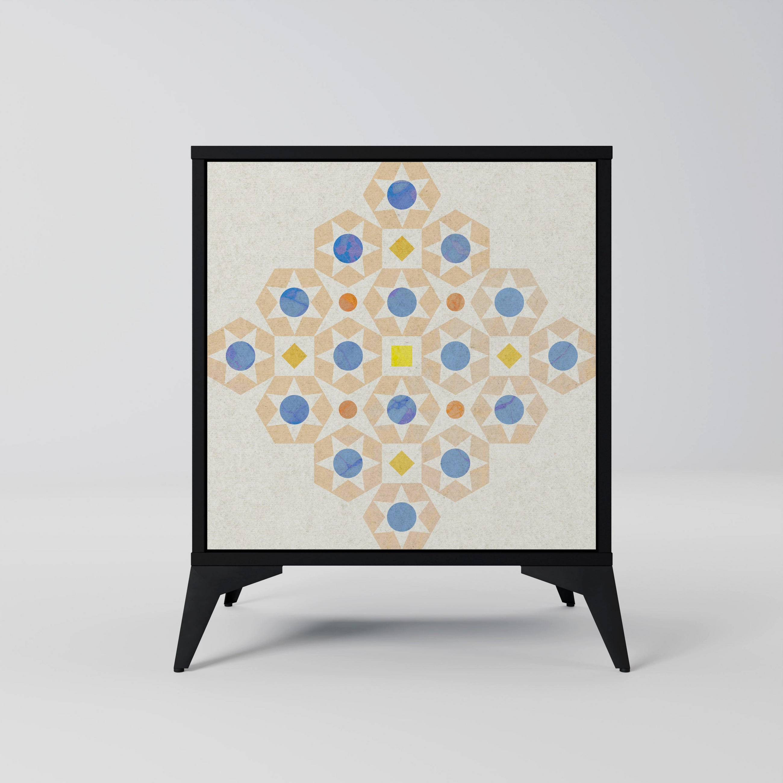 SpaceRebels Sideboard Schwarz 57.5x70.5x42 cm