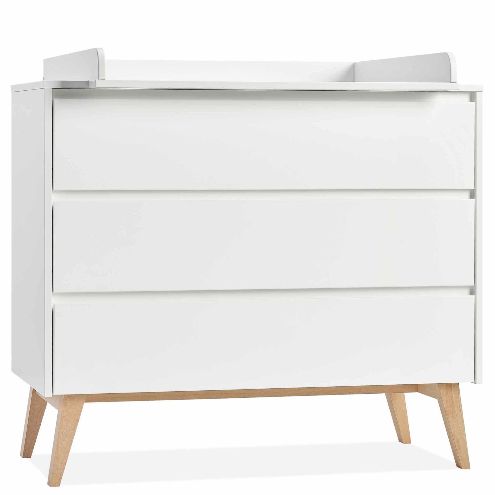 WICKELKOMMODE DAMBI - Weiß, Holzwerkstoff (100/100/53cm) - KONSIMO®