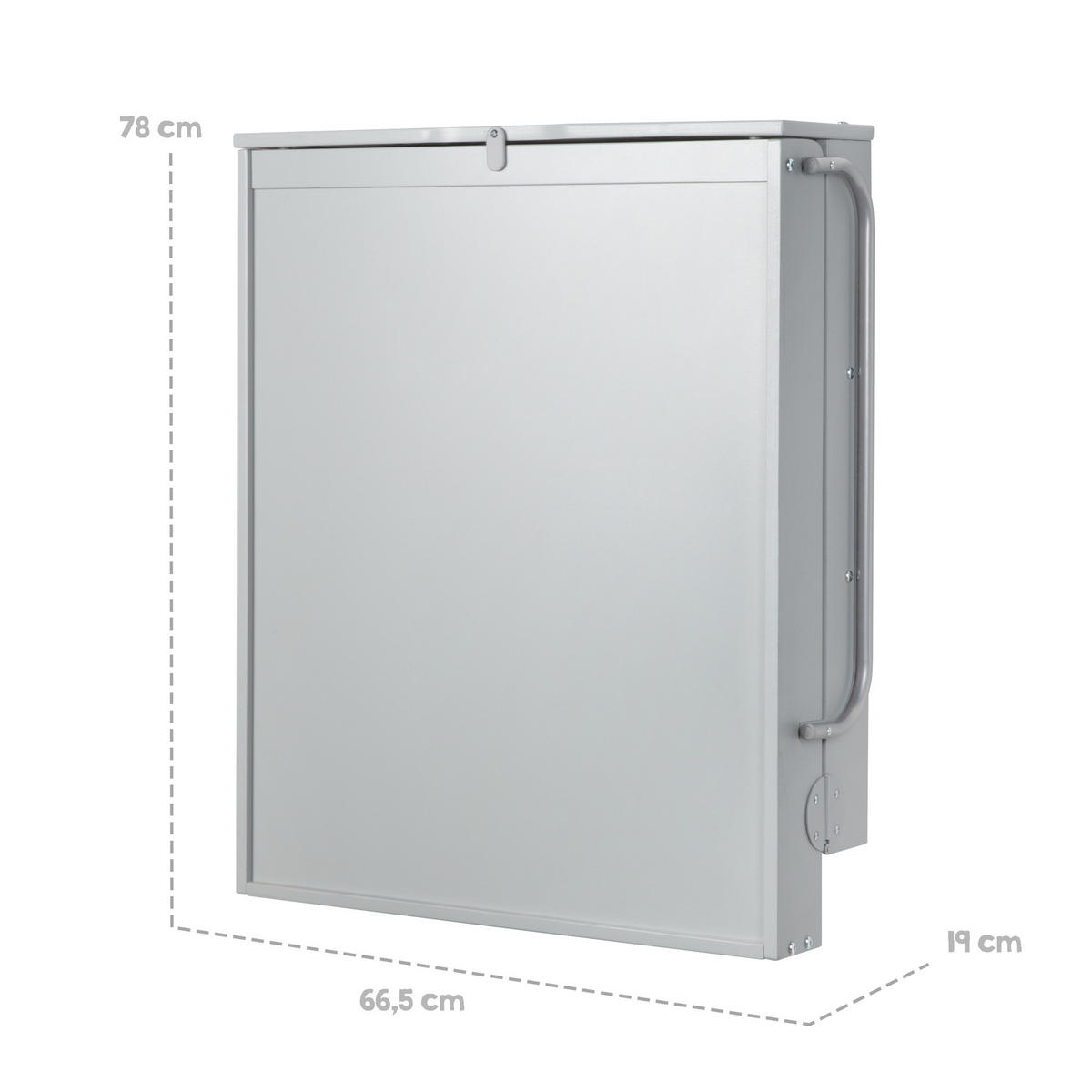 WANDWICKELREGAL roba Style grau - Taupe, Holzwerkstoff (66.5/78/76.5cm) - Roba