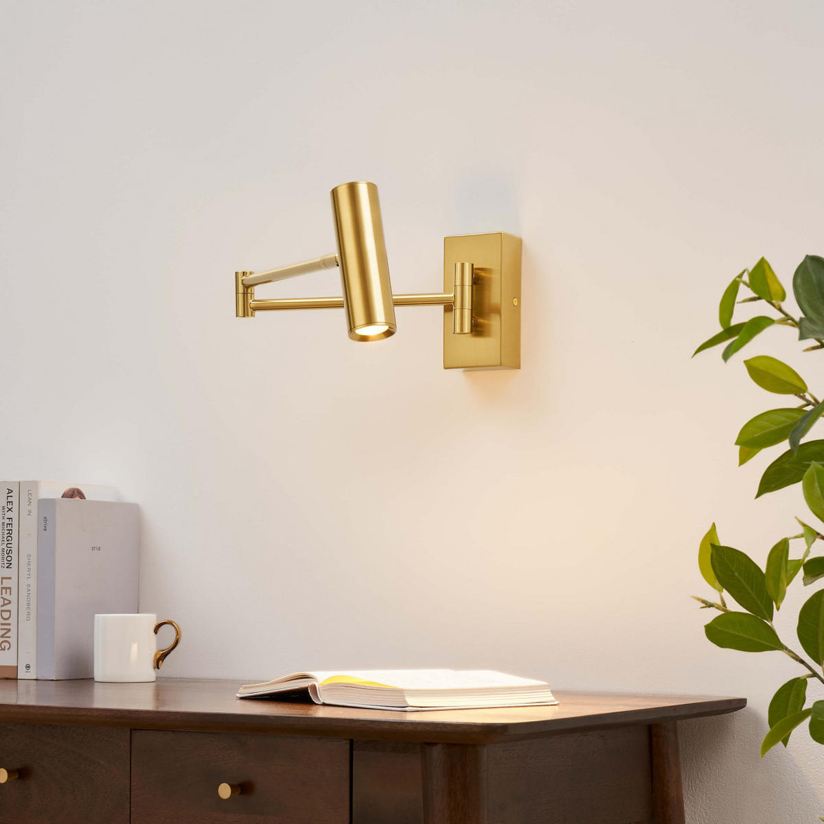 WANDLEUCHTE Rimio, Messing, 33cm - Goldfarben, Metall (33/12/33cm) - KOSILUM