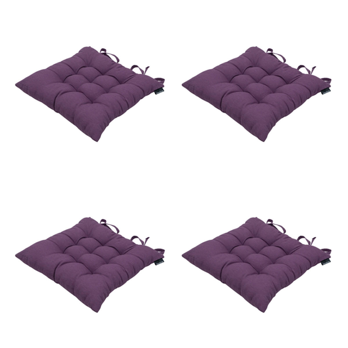 SITZKISSEN Panama 46/46 cm 4er-Set - Lila, Textil (46/5/46cm) - Madison