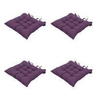 SITZKISSEN Panama 46/46 cm 4er-Set - Lila, Textil (46/5/46cm) - Madison
