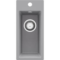 SPÜLBECKEN - Riga, 2-er set Grau 23/50 cm, 1 Becken + Ablauf-Set ab 25er Unterschrank - Grau, Kunststoff (23/200/500cm) - Primagran