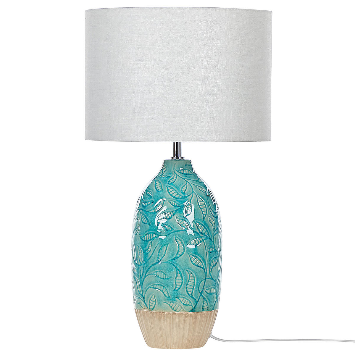TISCHLAMPE Ataba 32/32/58 cm - Blau, Keramik (32/32/58cm) - Beliani