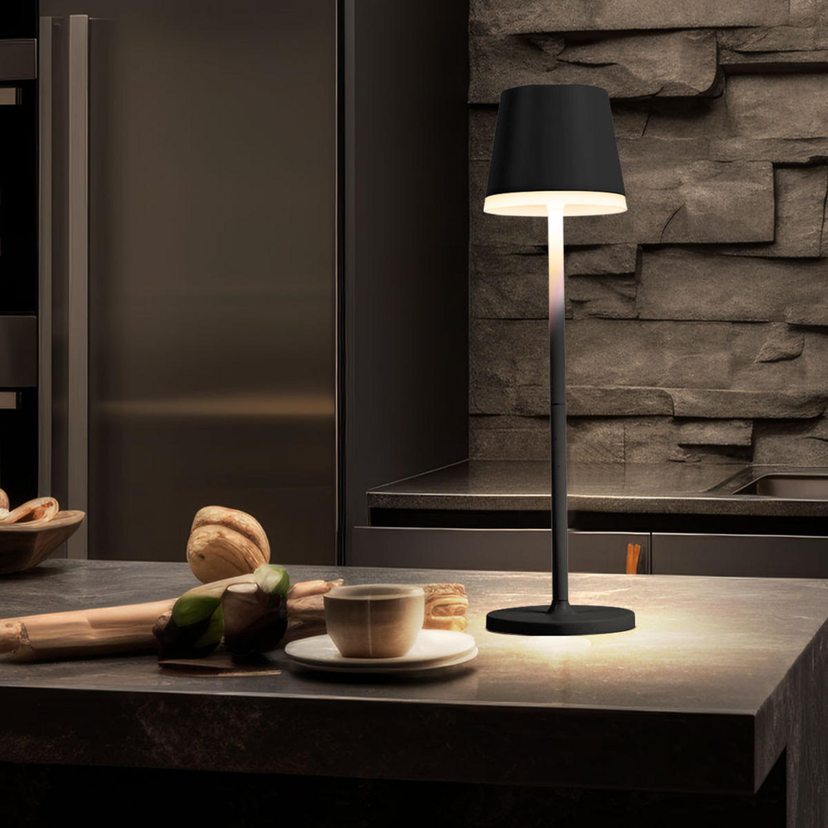 LED AUSSENLEUCHTE Solarleuchte Anthrazit - Anthrazit, Metall (11/11/41cm) - Globo Lighting