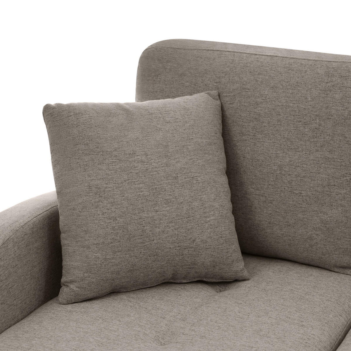 ECKSOFA Leinen Dunkelgrau Mit Chaiselongue - Dunkelgrau, Kunststoff/Textil (166/118cm) - WISHDOR