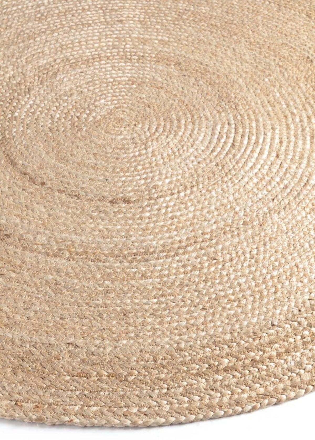 TEPPICH rund aus natürlicher Jute beige - Beige, Naturmaterialien (90/90cm) - AFK Living