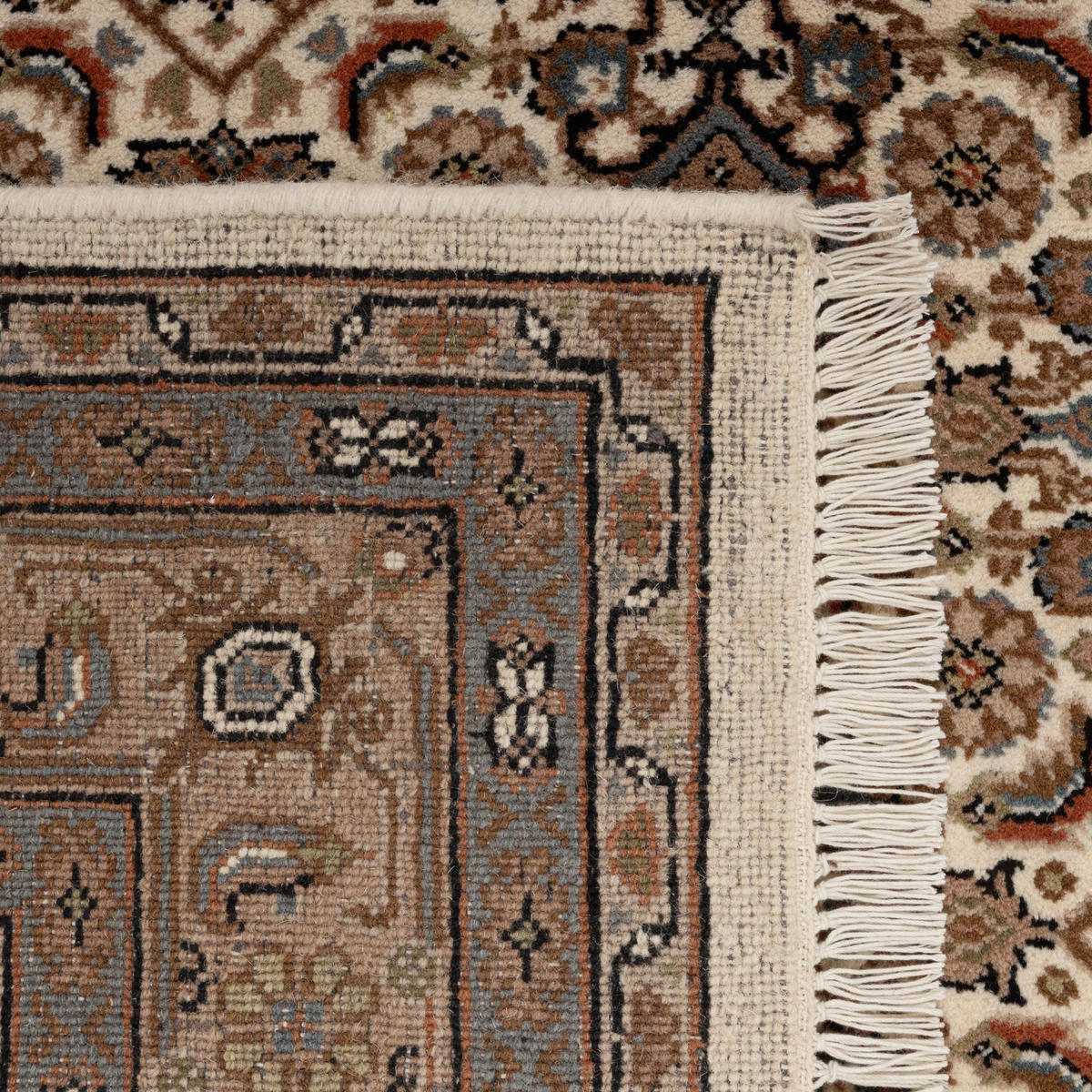 ORIENTTEPPICH Indo Bidjar, klassisch, strapazierfähig 40x60 cm - Creme, Textil (40/60cm) - Rug and Roll
