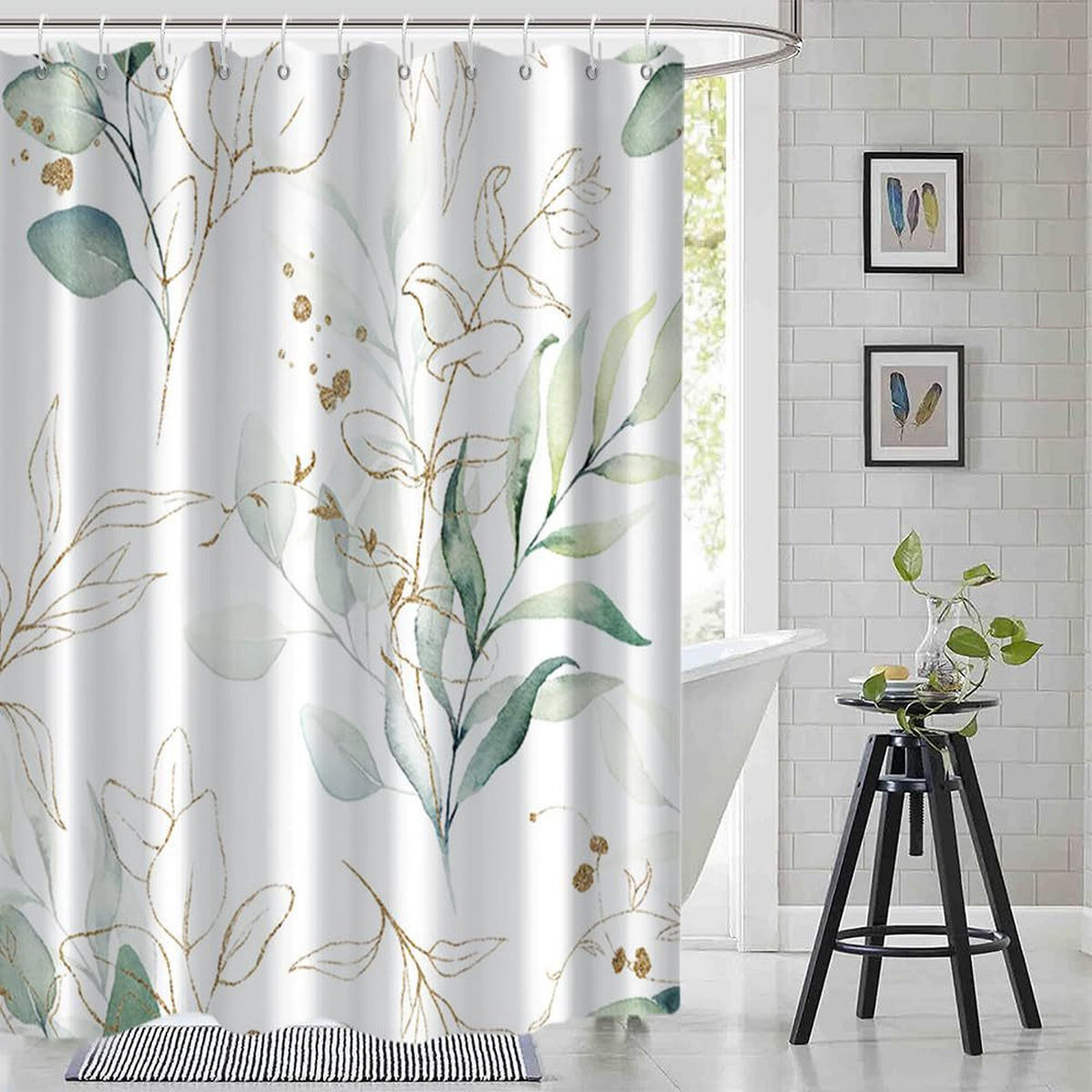 DUSCHVORHANG – 180 x 180 cm – Material: Polyester - Multicolor, Textil (180/180cm)