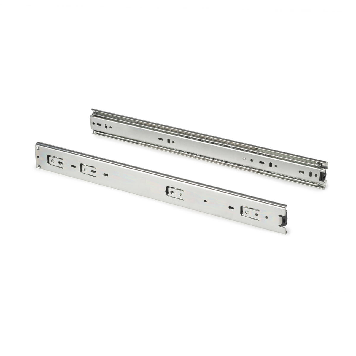 KUGELFÜHRUNGEN für Schwerlastschubladen, Vollauszug, Höhe 51mm 4er-set - Zinkfarben, Metall (1.27/6/40cm) - EMUCA