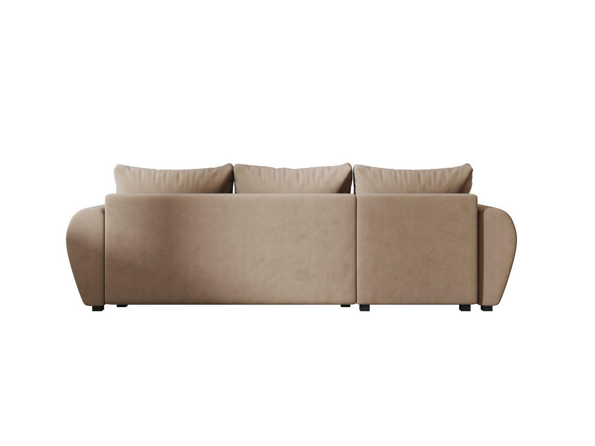 ECKSOFA MOLISA L Itaka 48 Rechts mit Schlaffunktion - Braun, Textil (245/145cm) - Bedante