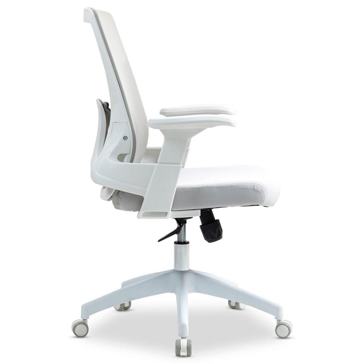 BÜRODREHSTUHL CAPVAL - Weiß, Kunststoff/Textil (65/106/65cm) - IDIMEX
