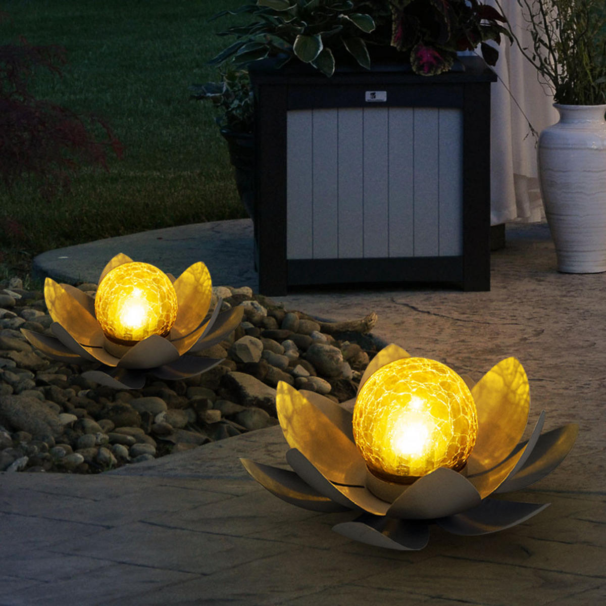 LED AUSSENLEUCHTE Metall Grau 2er Set - Grau, Metall (28/9/31cm) - Globo Lighting