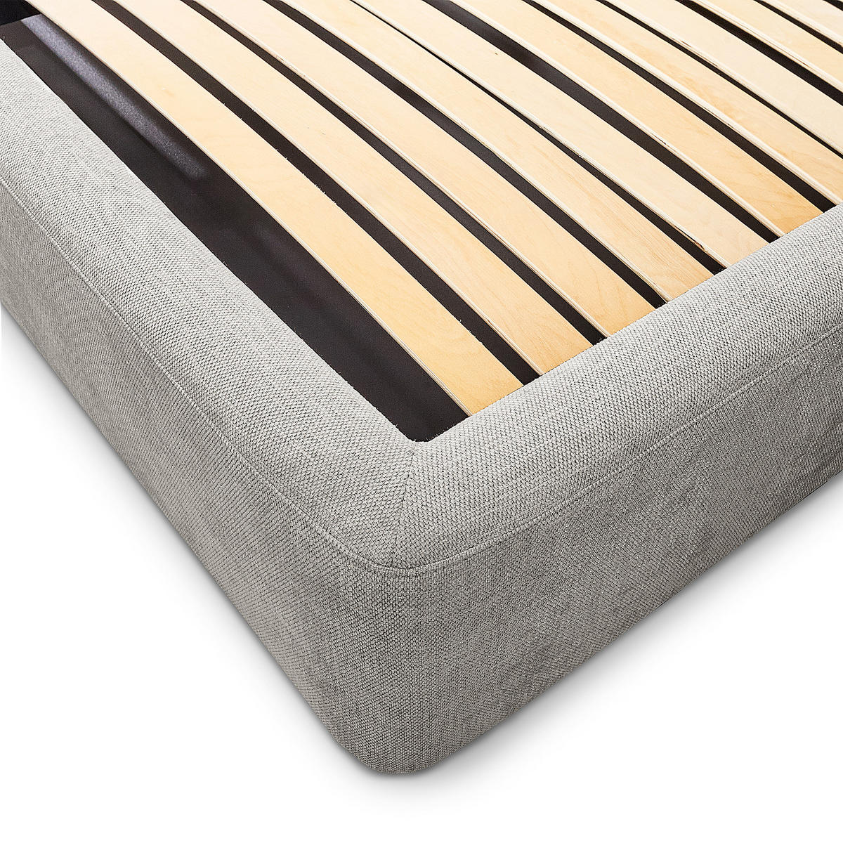 POLSTERBETT - Dunkelgrau, Textil (160/200cm) - home24