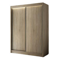 SCHRANK Sonoma Eiche BERGO Schiebetür 120 cm - Multicolor, Holzwerkstoff (120/215/61cm) - Sepro Meble