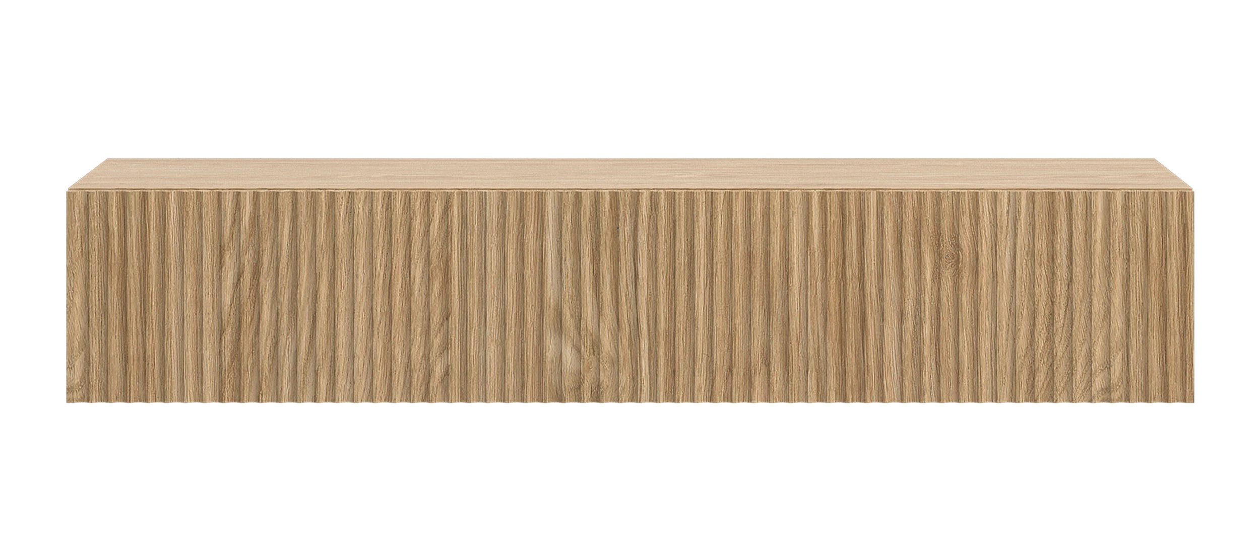 HÄNGEKONSOLE Nolie Eichenholzoptik mit Schublade 90 cm - Eichefarben, Holzwerkstoff (90/17/35.6cm) - Selsey
