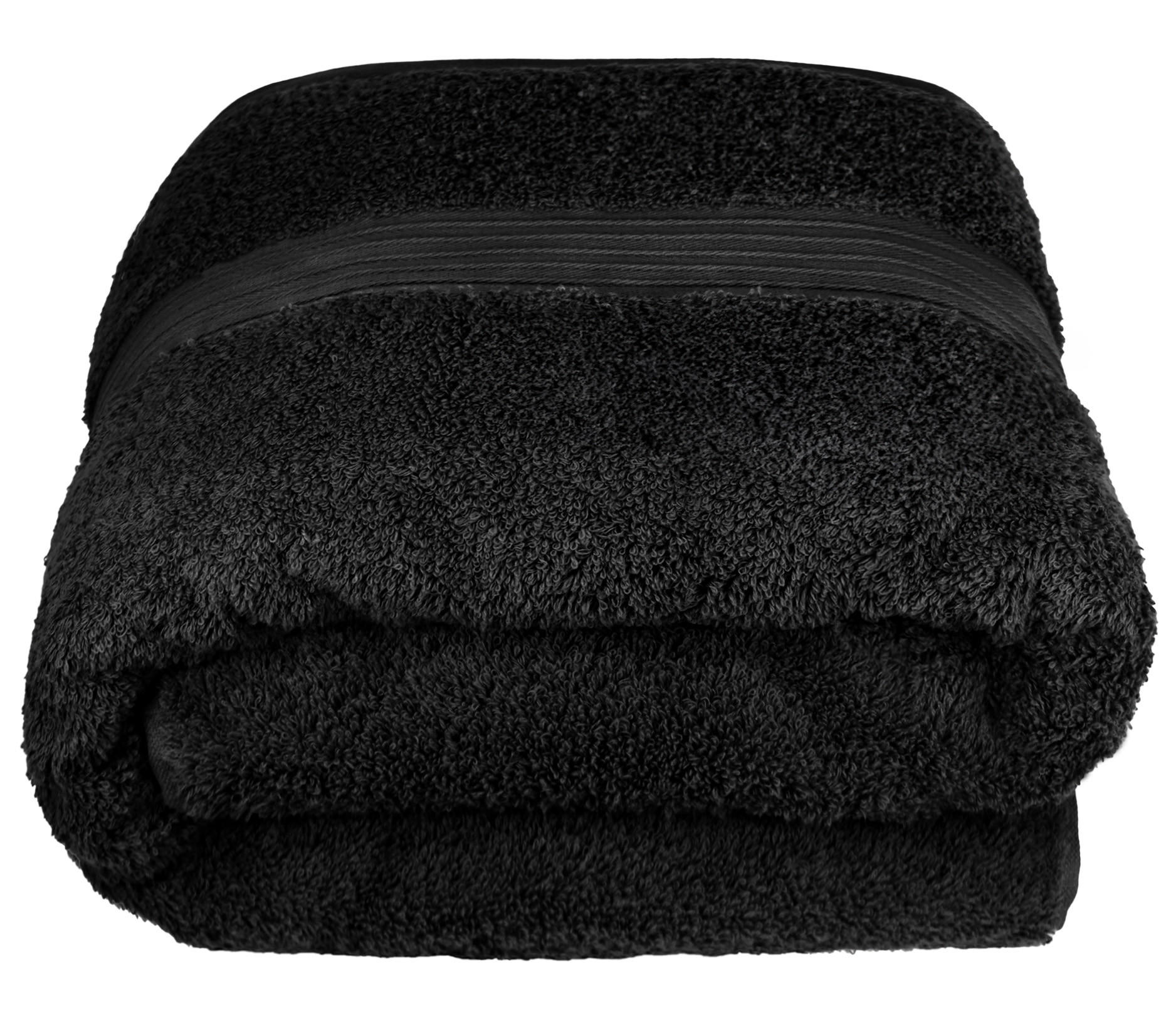 SAUNATUCH Linz Schwarz 85x220 cm - Schwarz, Textil (85/220cm) - Lashuma