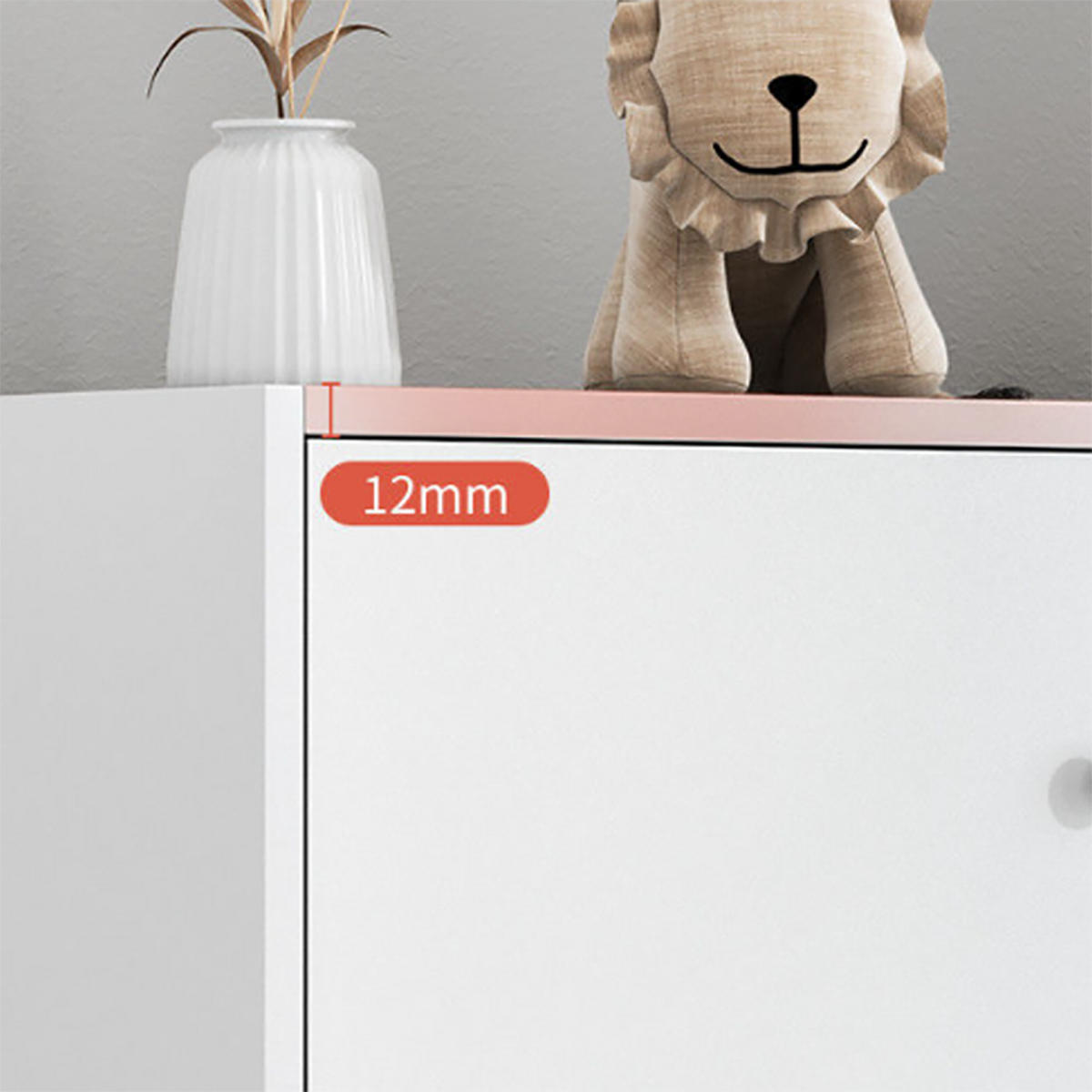 STANDSCHRANK Weiß 40/78/30 cm - Weiß, Holzwerkstoff (40/78/30cm)